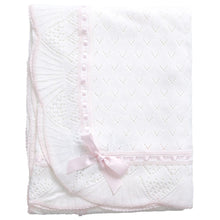 Sarah Louise Shawl-White/Pink