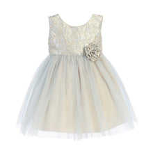Sweet Kids Gold Jacquard Top/Tuelle Skirt