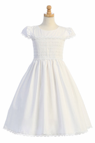 cotton eyelet communion dress Maura Cotton Eyelet Communion Dress